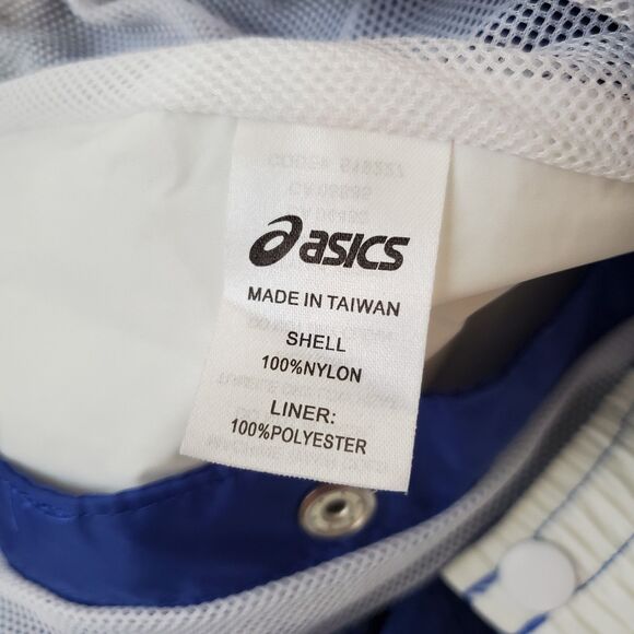 Men's NEW Asics Blue White Tearaway Pants - Picture 7 of 7
